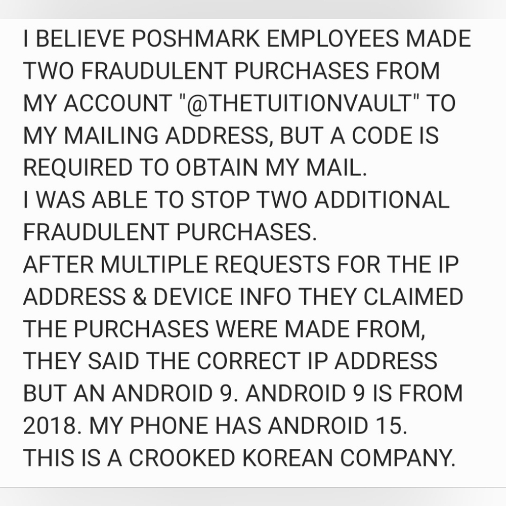 CLOSING MY ACCOUNT DUE TO TWO FRAUDELENT PURCHASES MADE FROM MY ACCOUNT